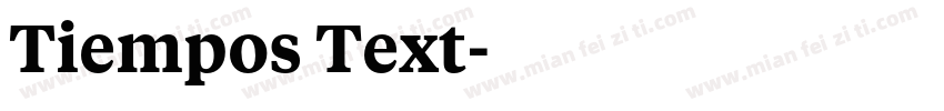 Tiempos Text字体转换
